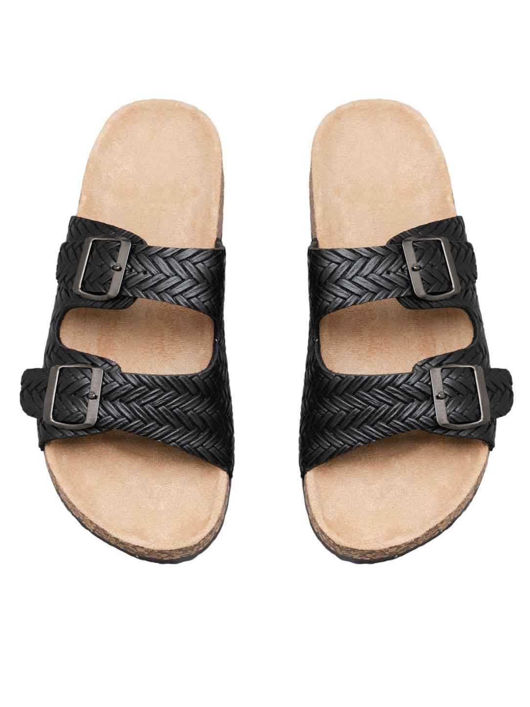 Puglia - Sandaler med brede remme og justerbare spænder i guld